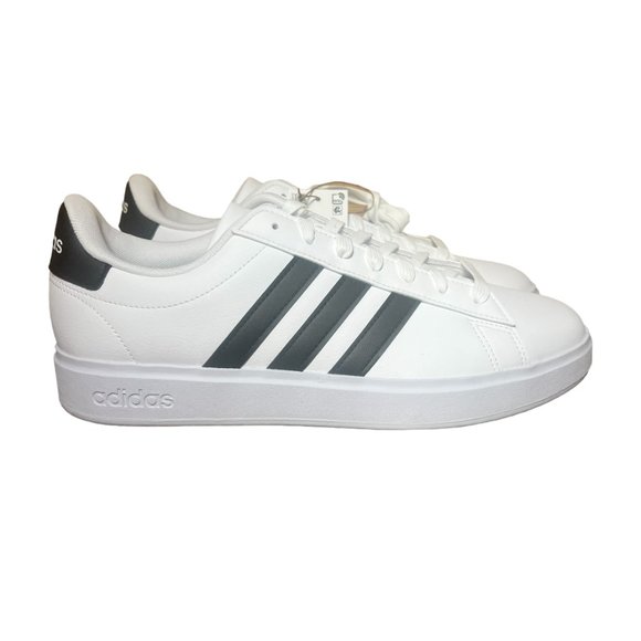 Adidas Grand Court 2.0 Shoes White Black Athletic Sneakers GW9195 Men\'s Size 10